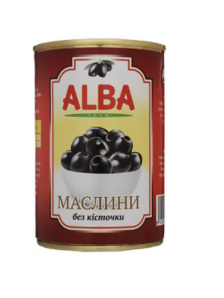 Маслини ALBA FOOD б/к 300мл